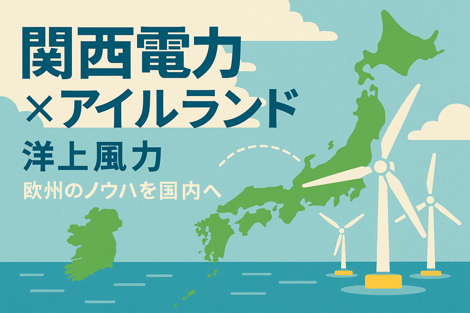 関西電力、アイルランドの洋上風力開発企業に出資—欧州での案件創出を加速