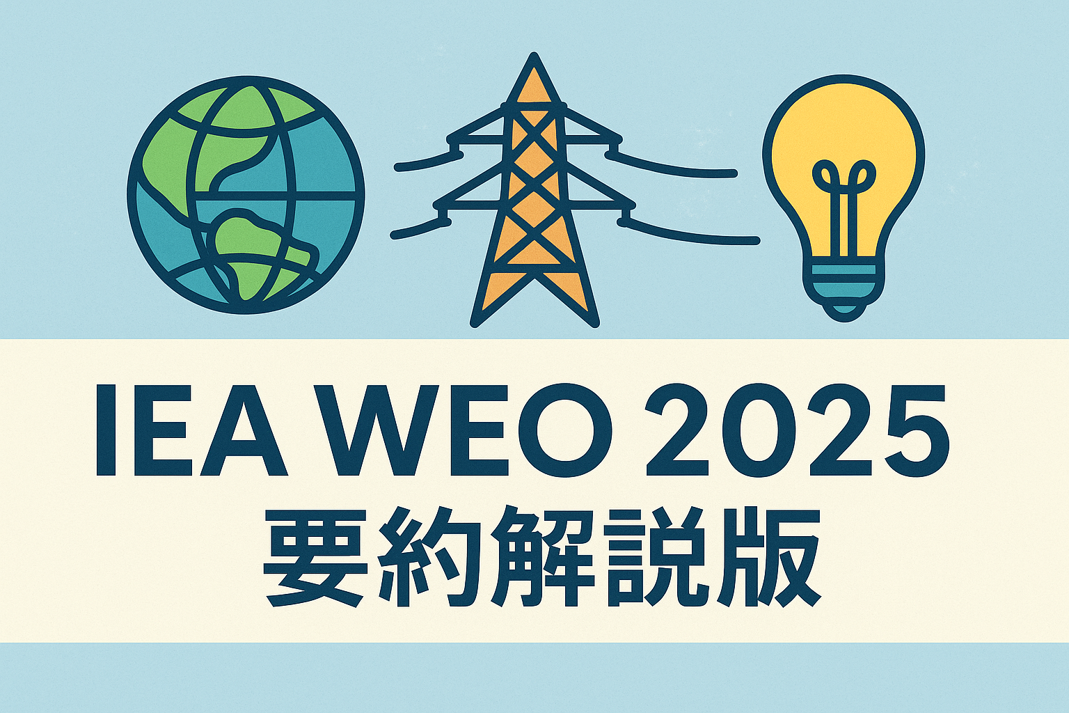 【要約版】IEA WEO 2025を斜め読み|「電気の時代」と日本のエネルギー戦略