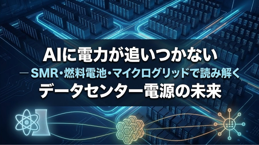 AIに電力が追いつかない ― SMR・燃料電池・マイクログリッドで読み解くデータセンター電源の未来